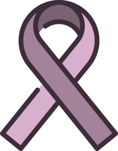 Purple Ribbon Laser Cut Svg File, Free Vectors File